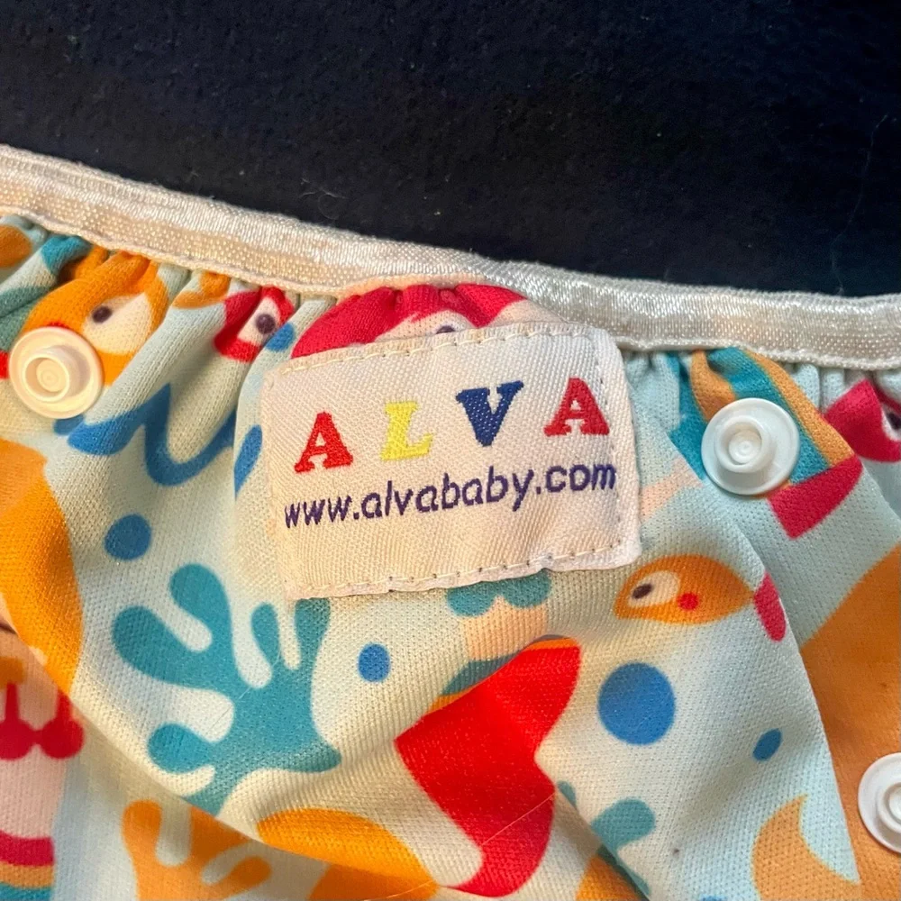 Colorful Starfish and Sea Life Kids Swim Diapers